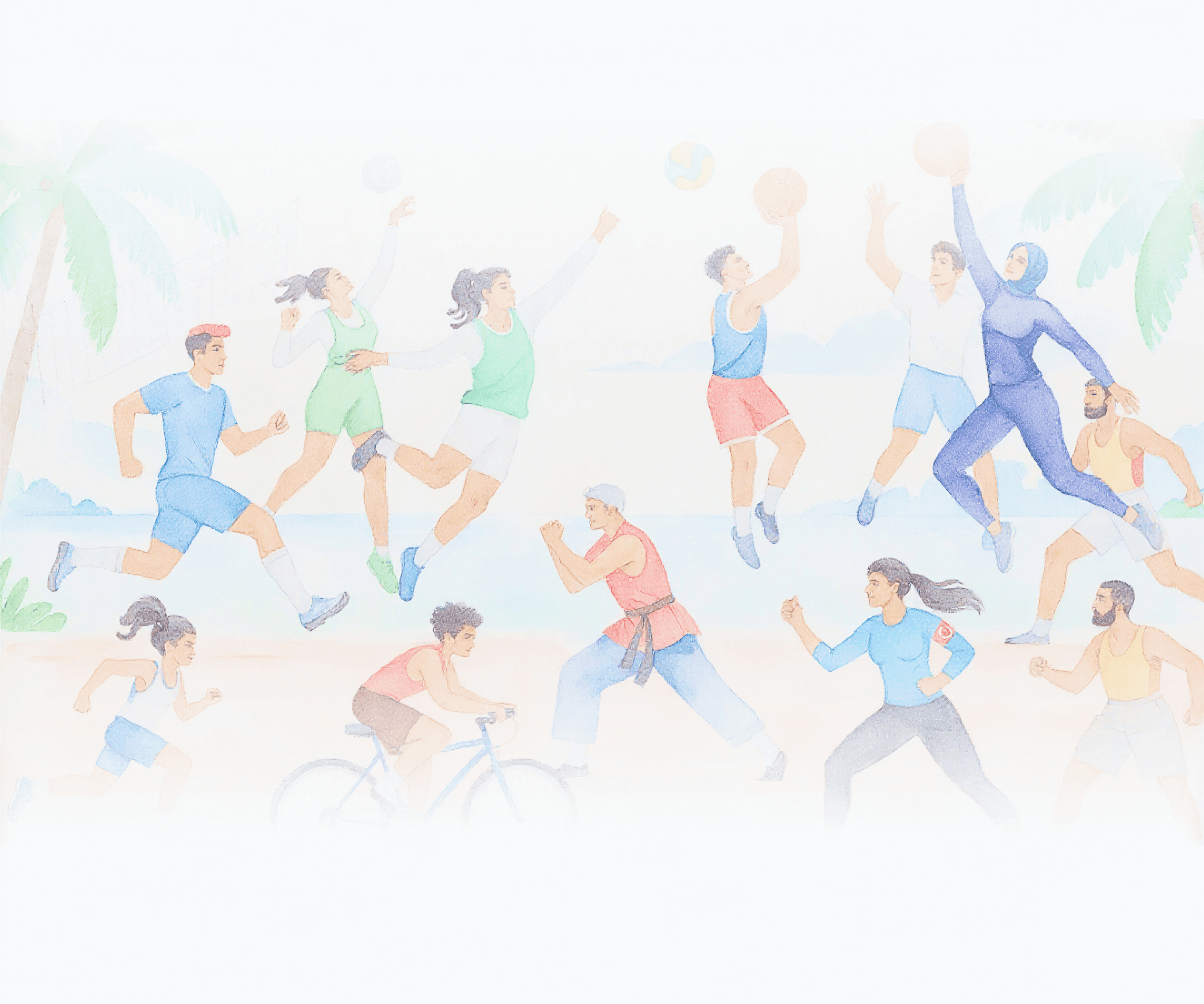 Sports activities illustration